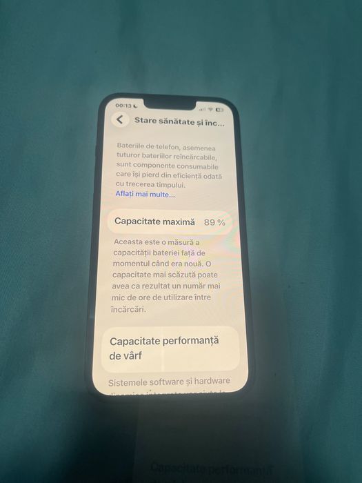 Vand iphone 14 black  128 gb ca nou 10 din 10 impecabil totul original bonus husa folie