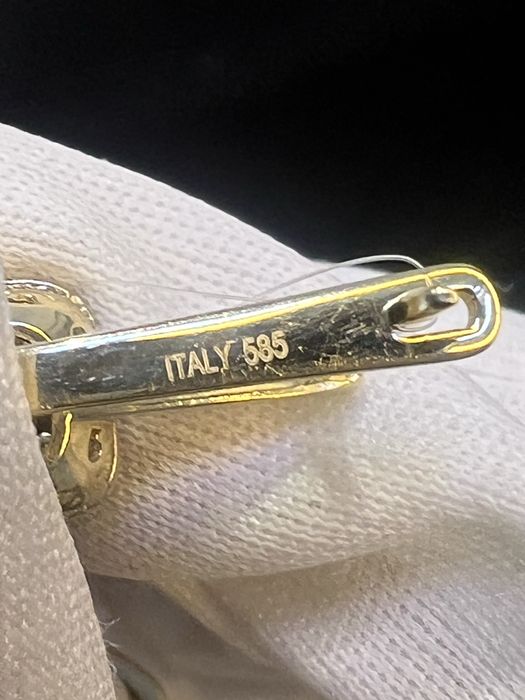 Золото 585  Серьги Масса: 4,43