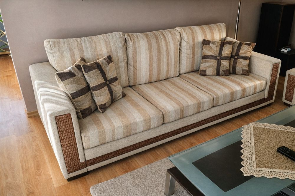 Луксозна холна гарнитура Doğtaş – комплект 3+2+1 ратан