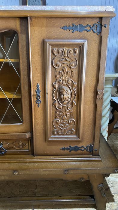 Mobilier din Lemn Masiv Sculpturi Vintage Antic