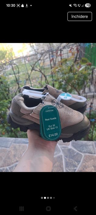 Adidași drumeție copii din piele naturală,  Mothercare, Vera Pelle (32)