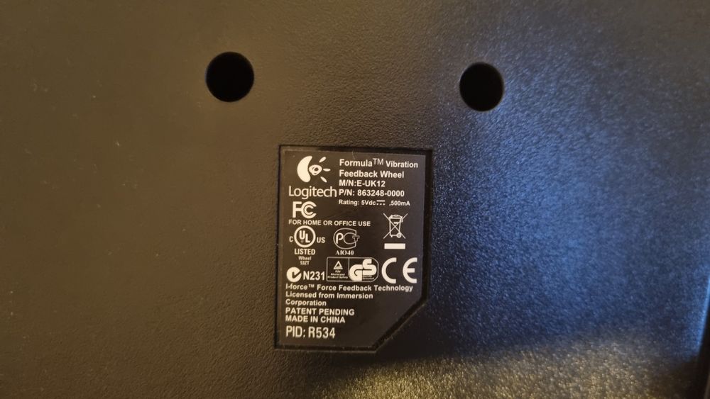 Volan Logitech Formula Vibration Feedback Wheel cu pedale