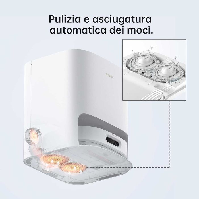 Робот прахосмукачка Dreame W10 Pro с моп Auto Wash Dry станция 4000Pa