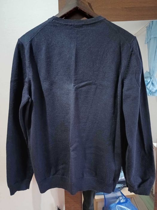 Pulover Hugo Boss Dama femeie lana merino L Bleumarin Dark