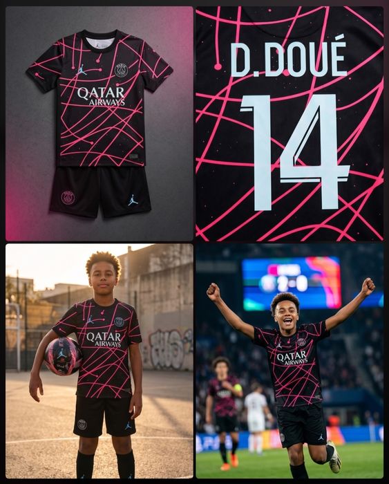 D. DOUE 14 детско юношески футболни екипи PSG