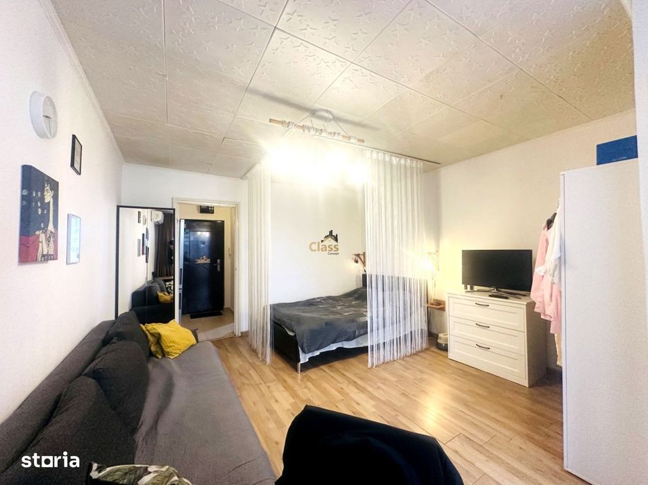Garsoniera | moderna | 28 mpu+4 mp balcon | zona Big Manastur