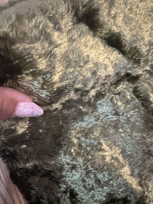 Голям плат , естествен плюш/ кадифе