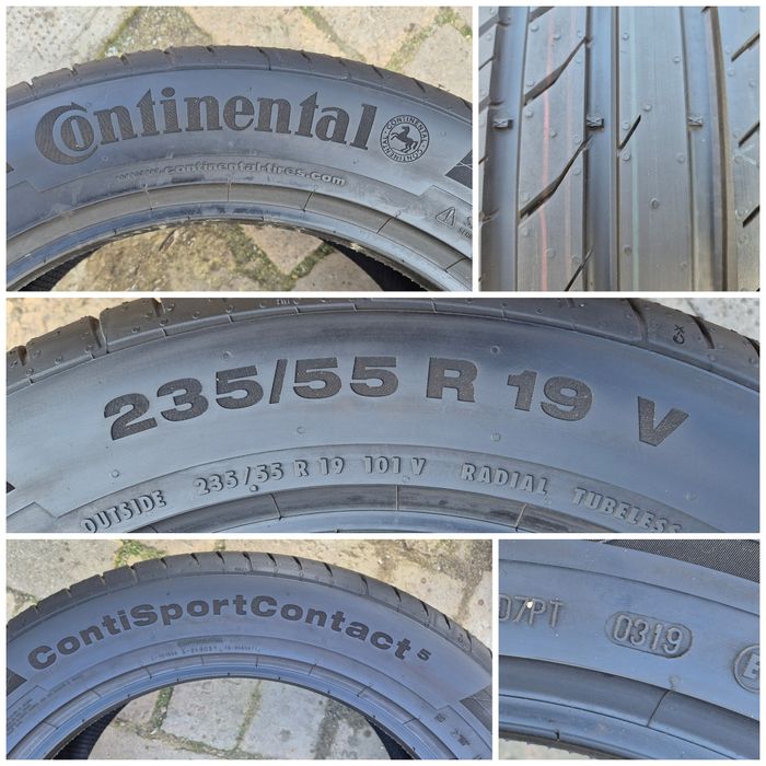 O bucată 235/55 R19 vară - una Continental Michelin
