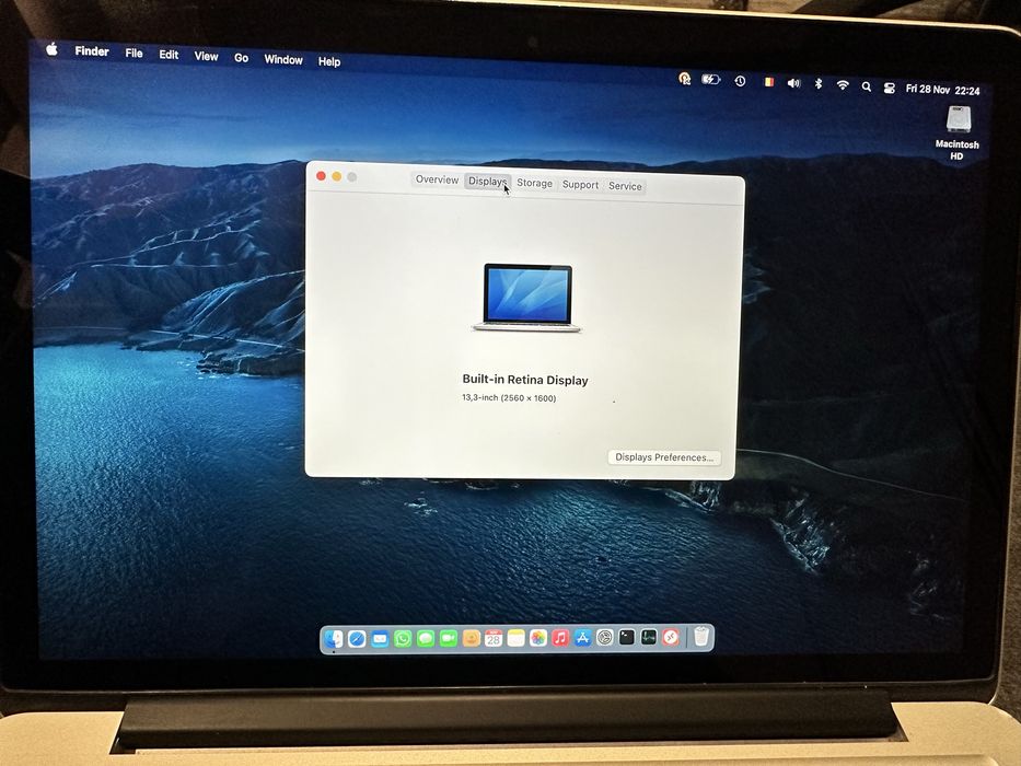 Macbook Pro 13” retina display