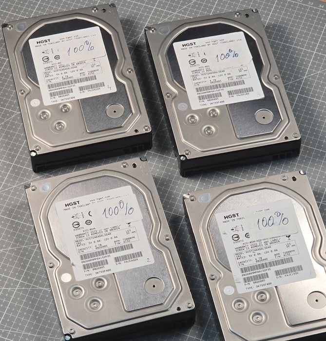 HDD HGST Ultrastar 16TB – Lot 4 x 4TB SAS / Enterprise / Sanatate 100%