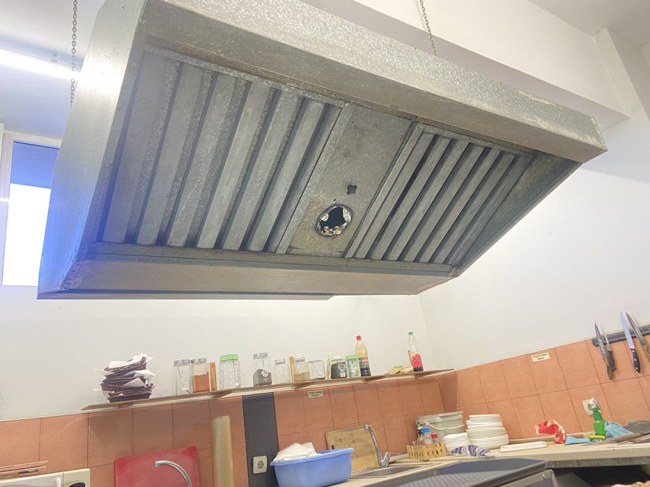 Вентилация кухненски чадър професионален