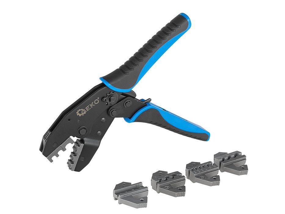 Cleste pentru sertizare mufe si conectori cu 5 capete interschimbabile