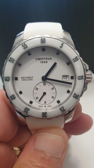 Ceas dama Certina DS First Lady Ceramic in cutie originala