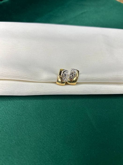 Рассрочка 0% по 10041 тг в месяц. Серьги из красного золота