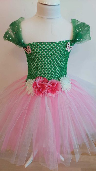 Rochita TUTU floare garoafa  panseluta bujor dalie serbare