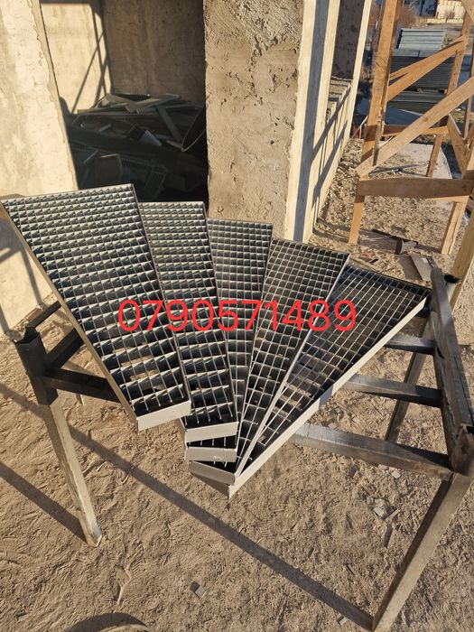 Trepte zincate galvanizate pentru spirala
