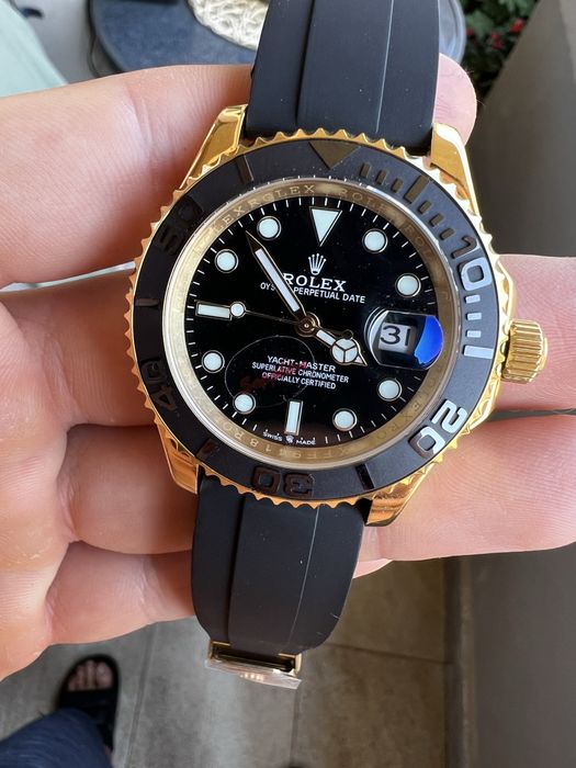 Rolex Yacht-Master Gold 40 mm Rubber Strap