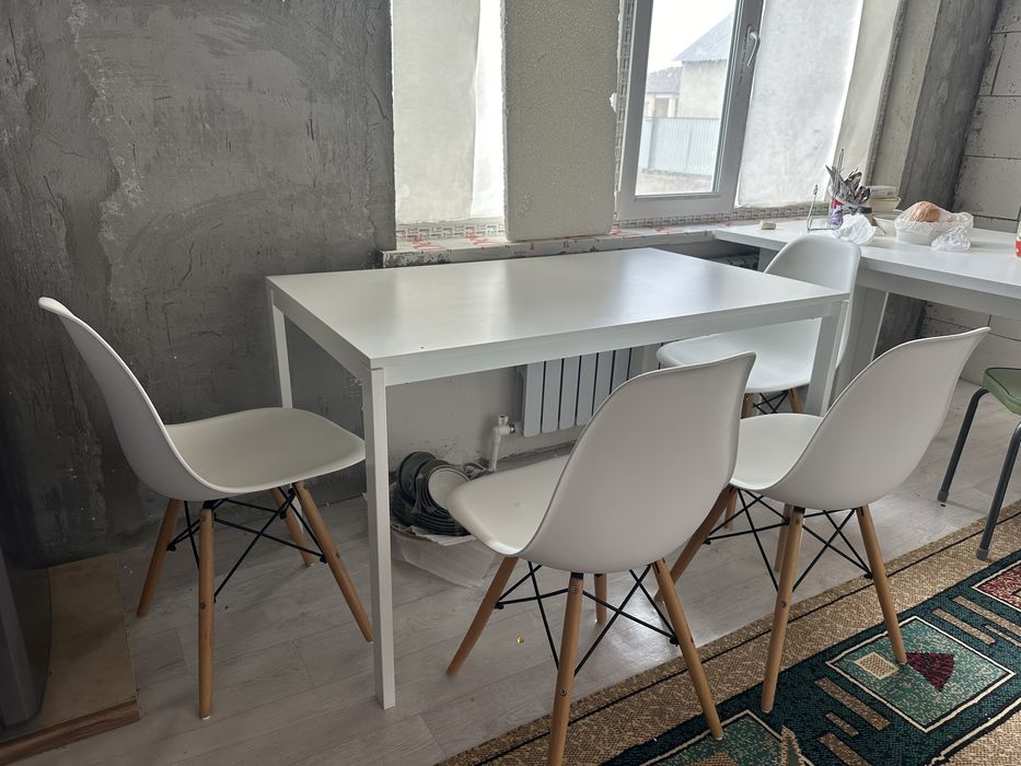 Стол и 4 стулья ИКЕА!