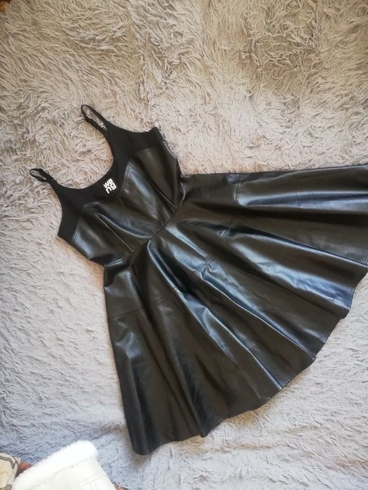 Кожаный сарафан Aleksandr Wang