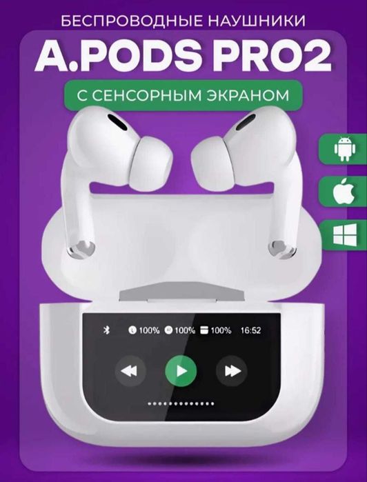 Pods pro simsiz bluetooth displayli quloqchin