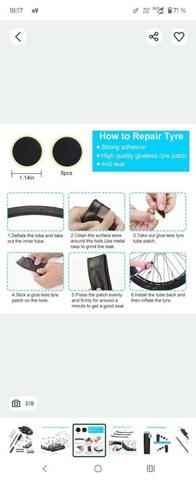 Kit de reparare a bicicletelor CHUMXINY, instrument de reparare a bici