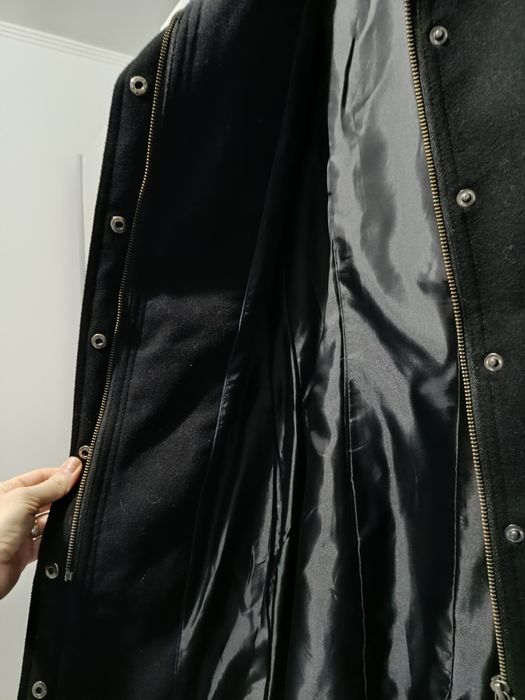 Palton dama M stofa neagra