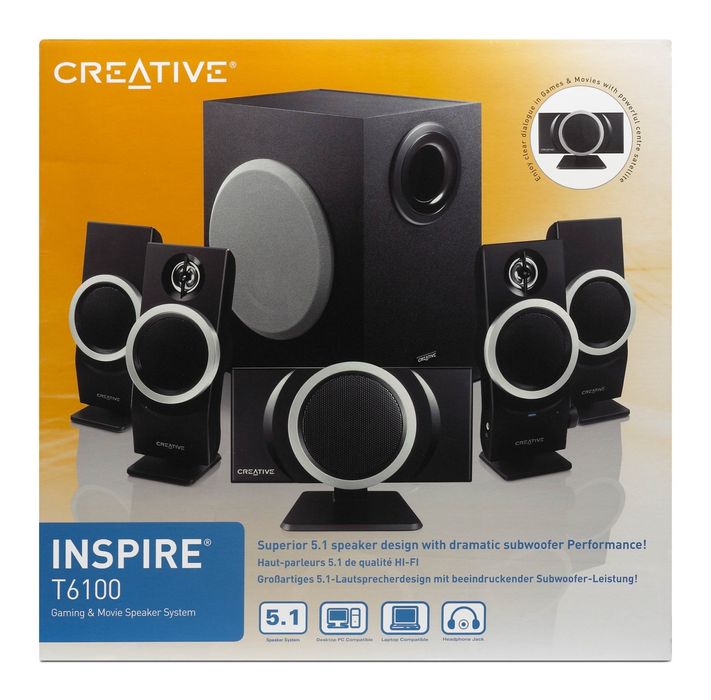 Creative Inspire T6100 5.1 Surround Sound Speaker System