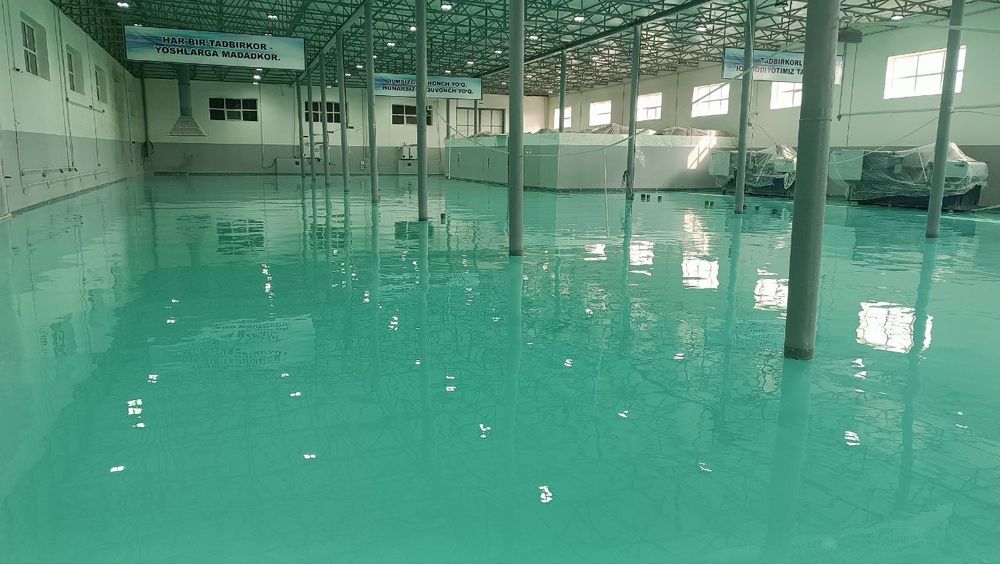 Эпоксидной наливной пол  под ключ