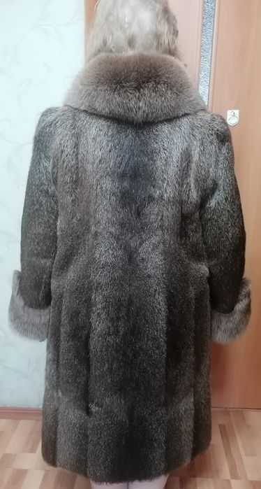 Шуба нутрия не крашеная
