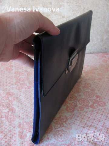 Папка - чанта Тъмносиня