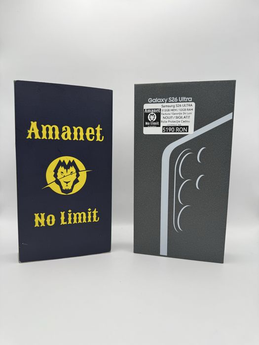 Samsung S26 Ultra 512GB NOU / Sigilat Factura si Garantie 2Ani , AMANET NO LIMIT.