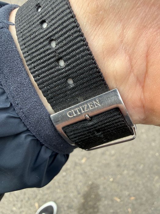 Citizen Avion Eco-Drive Black Leather AO9030-21E