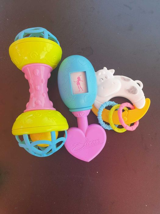 Lot 10 jucării bebeluși – VTech, Chicco și jucării din lemn