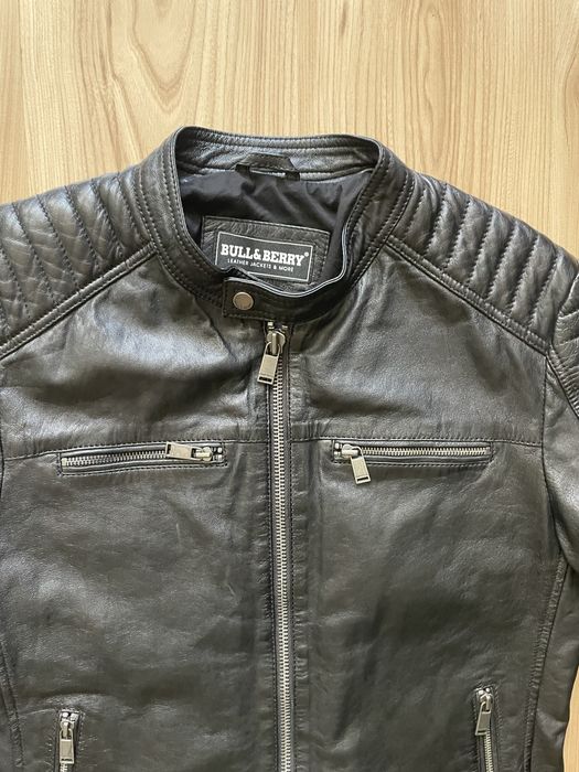 BULL & BERRY / мъжко кожено(естествена) яке M/S