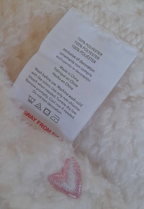 Patura pentru bebelusi cu pisica roz brodata 100x75