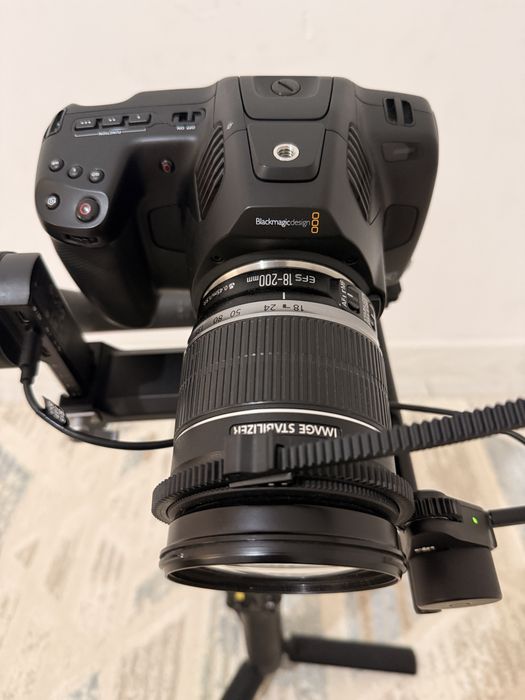 Blackmagic 6K Pro + DJI RS 3 Pro + Объектив + Аксессуары