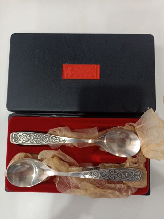 Десертный набор из мельхиора