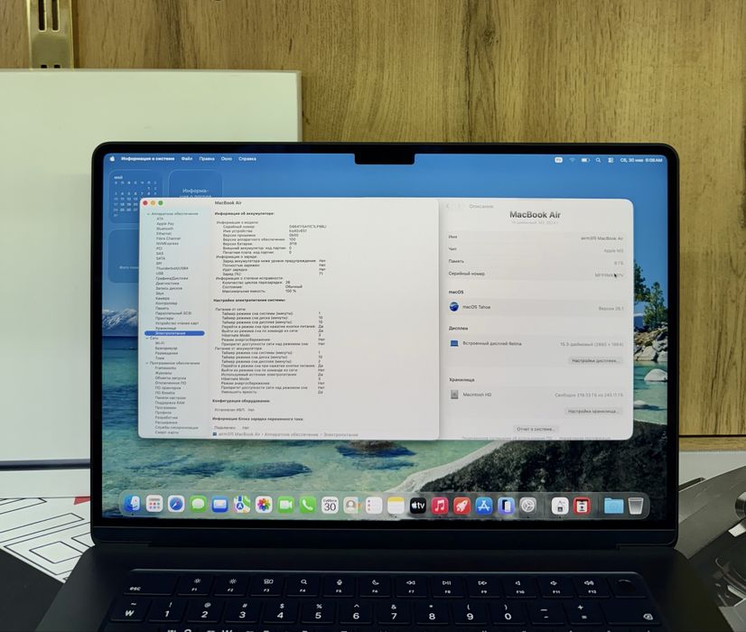 Macbook Air M3 15inch 100% Емкость