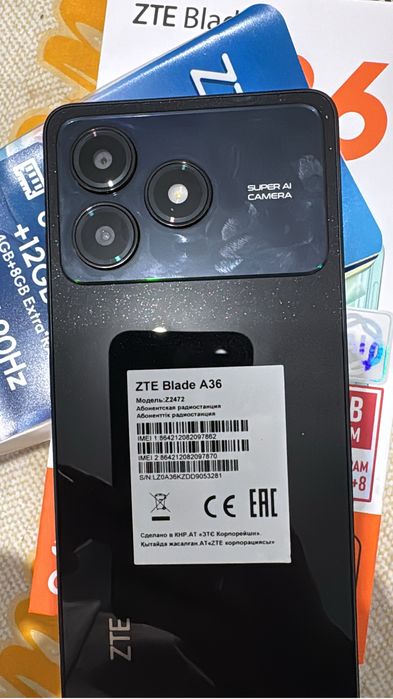 ZTE dable A36 новый