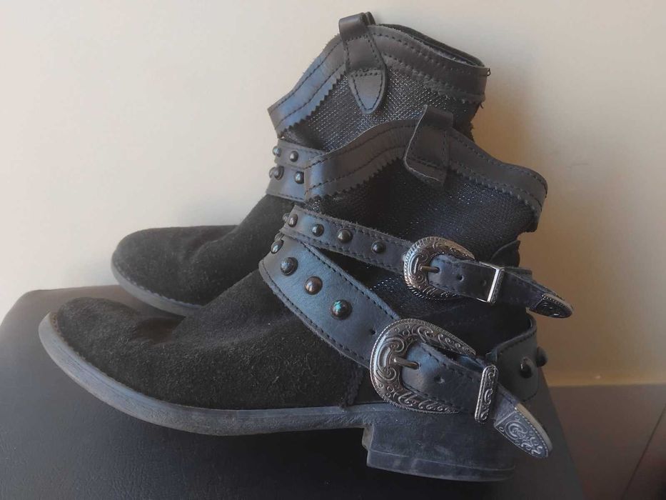 Луксозни дамски боти естествена кожа