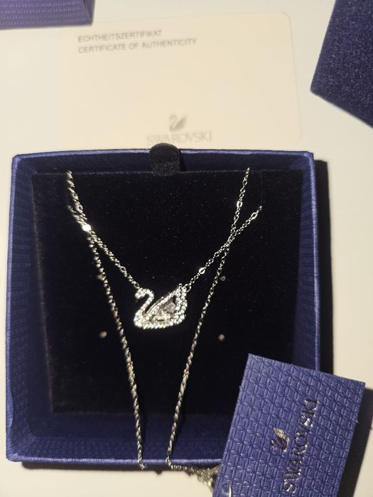 Swarovski swan necklace (Lanț piatra alba)
