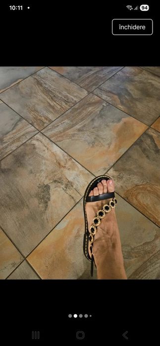 Sandale piele ecologica stil grecesc