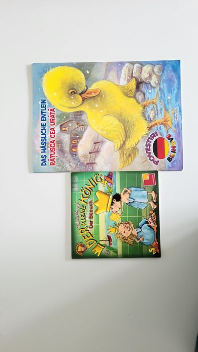 Diferite carti de povesti pentru copii in engleza, germana si romana