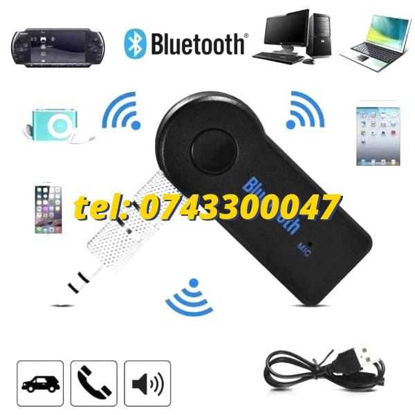 Nou Adaptor Auxiliar Bluetooth Pentru Muzica Cu Mufa Jack Si Cablu