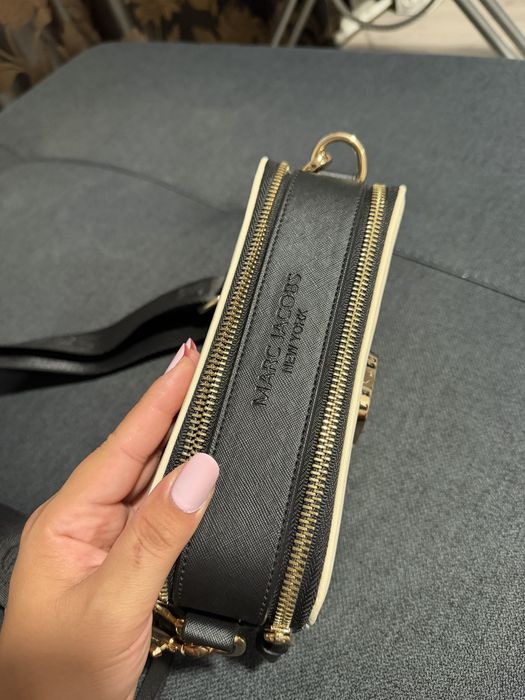 Geanta marc jacobs bej&negru