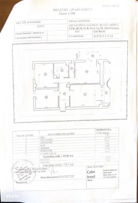 Apartament 3 camere decomandat | 75 mp | Liniste si confort garantat