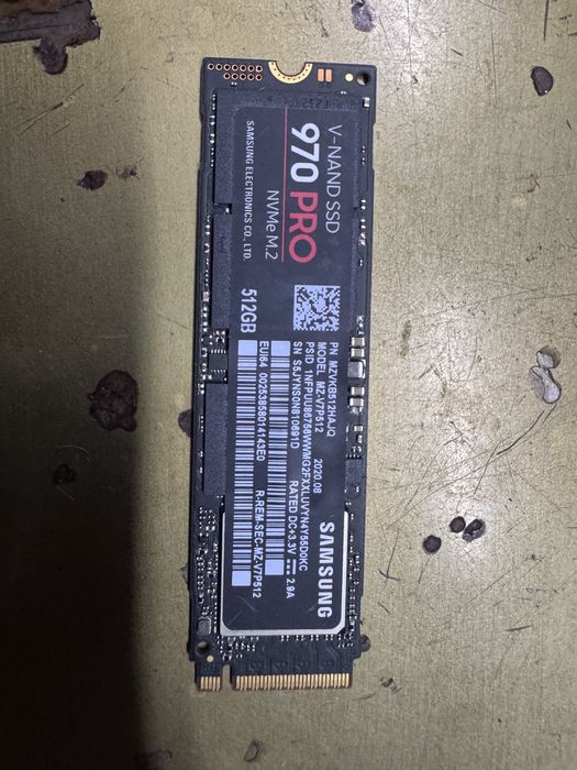 Продам ssd 512gb samsung,wd,intel