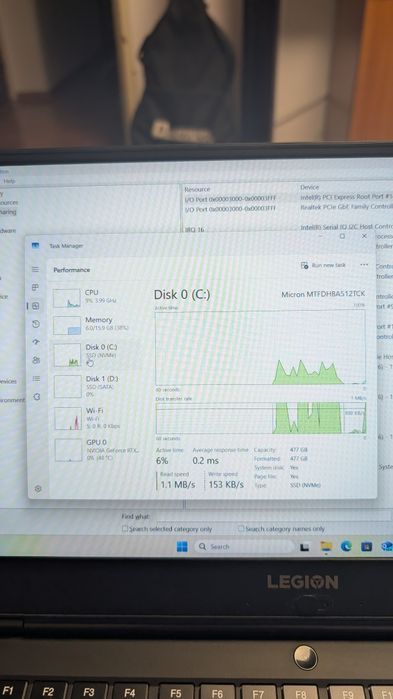 Lenovo Legion Y540, intel core i7, 16 GB ram, RTX 2060, 144Hz 1080