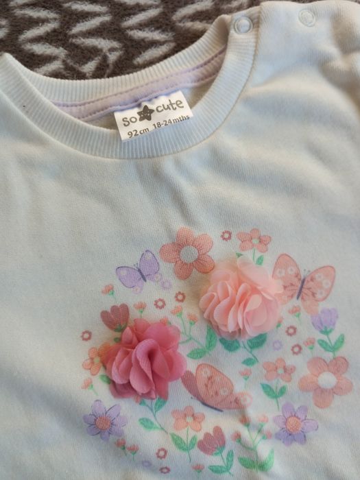 Set nou  2 piese fetita 86/92