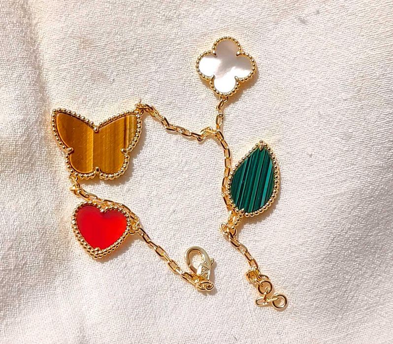 Lucky Alhambra bracelet, 4 motifs, VCA гривна с четири елемента